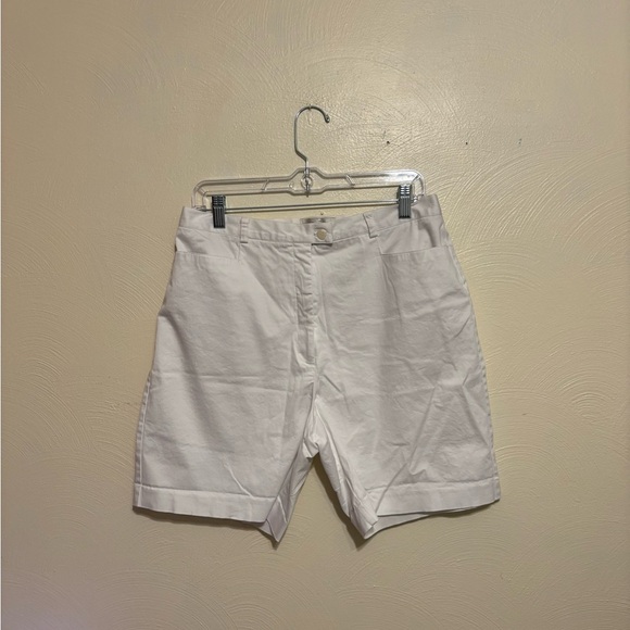 TEHAMA Pants - TEHAMA Women's White Bermuda Shorts